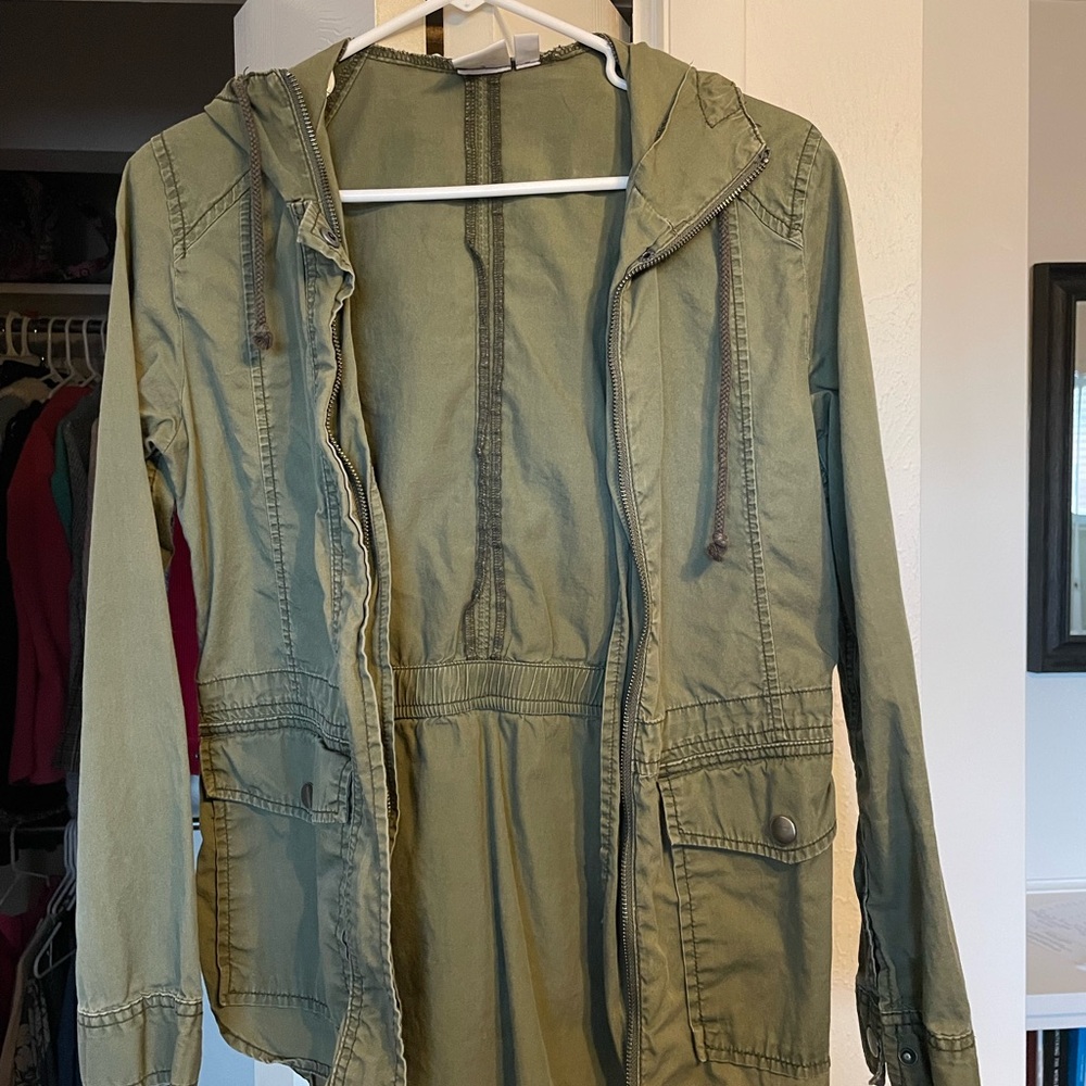 BP Olive Utility Jacket with Hood